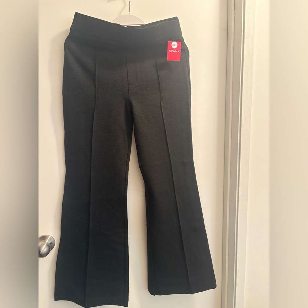 SPANX Charcoal Heather High Rise Flare Pants
